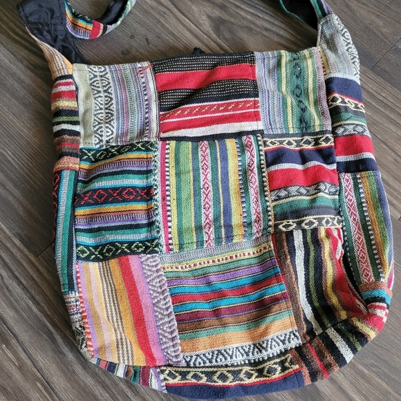 Multicolor Bohemian Women Patchwork Bag - Picture 2 of 5